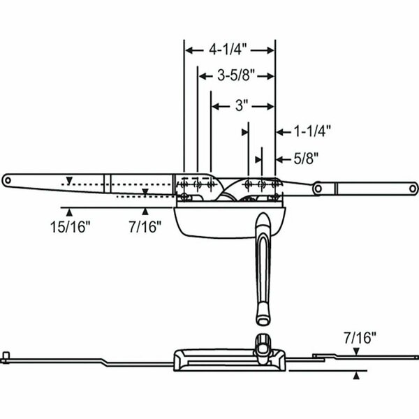 Strybuc Dual Arm Casement Operator 36-368-3